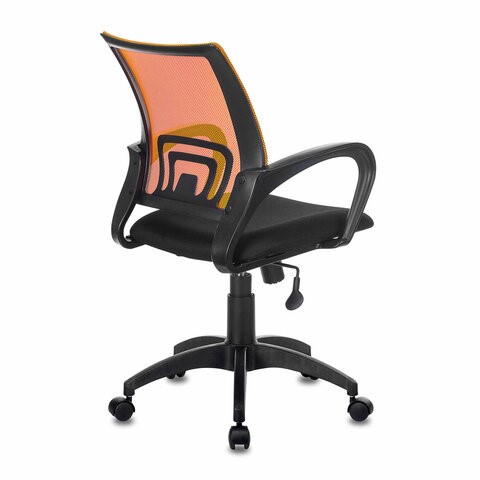 Кресло Brabix Fly MG-396 (с подлокотниками, сетка, оранжевое/черное) 532084 в Лабытнанги - изображение 2