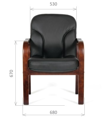 Кресло CHAIRMAN 658 Натуральная кожа черный в Губкинском - изображение 1