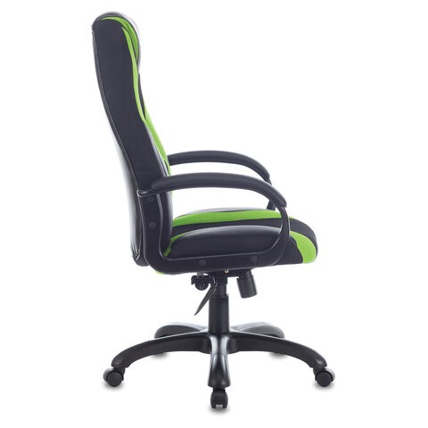 Компьютерное кресло Brabix Premium Rapid GM-102 (экокожа/ткань, черное/зеленое) в Салехарде - изображение 1