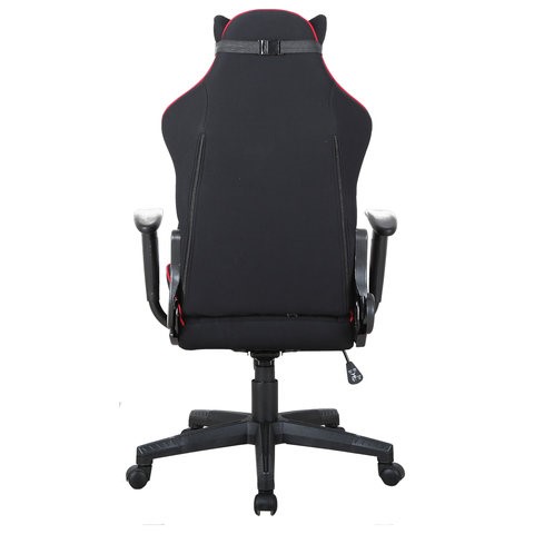 Офисное кресло Brabix GT Racer GM-100 (подушка, ткань, черное/красное) 531820 в Салехарде - изображение 5