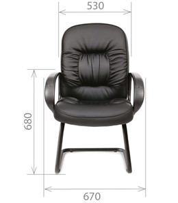 Кресло компьютерное CHAIRMAN 416V экокожа черная в Муравленко - предосмотр 1