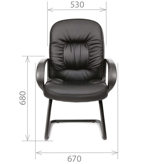 Кресло компьютерное CHAIRMAN 416V экокожа черная в Лабытнанги - изображение 1