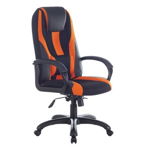 Компьютерное кресло Brabix Premium Rapid GM-102 (экокожа/ткань, черно/оранжевое) в Салехарде - предосмотр 3