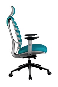Кресло Riva Chair SHARK (Лазурный/серый) в Салехарде - предосмотр 2