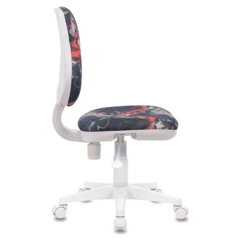 Кресло офисное Brabix Fancy MG-201W (без подлокотников, пластик белый, с рисунком "Graffity") 532415 в Ноябрьске - изображение 2
