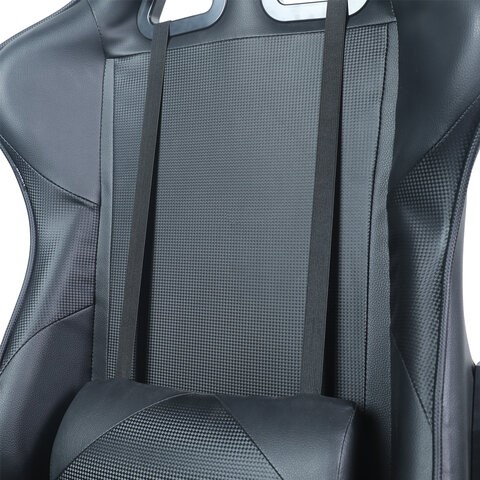Кресло Brabix GT Carbon GM-115 (две подушки, экокожа, черное) 531932 в Салехарде - изображение 6