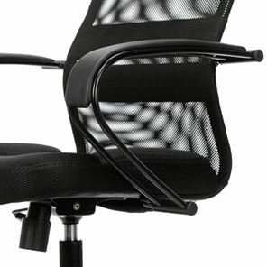 Кресло офисное Brabix Premium Stalker EX-608 PL (ткань-сетка/кожзам, черное) 532090 в Надыме - предосмотр 8