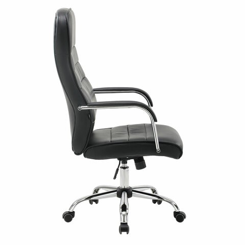 Офисное кресло Brabix Stark EX-547 (экокожа, хром, черное) в Салехарде - изображение 1