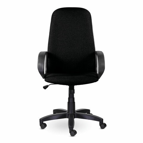 Офисное кресло Brabix Praktik EX-279 (ткань/кожзам, черное) в Салехарде - изображение 1