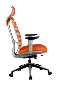 Кресло офисное Riva Chair SHARK (Оранжевый/серый) в Салехарде - предосмотр 2