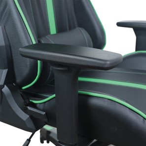 Кресло компьютерное Brabix GT Carbon GM-120 (две подушки, экокожа, черное/зеленое) в Салехарде - предосмотр 9