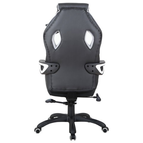Компьютерное кресло Brabix Techno Pro GM-003 (экокожа, черное/серое, вставки серые) в Салехарде - изображение 5