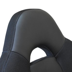 Кресло компьютерное Brabix Fusion EX-560 (экокожа/ткань, хром, черное) в Салехарде - предосмотр 4