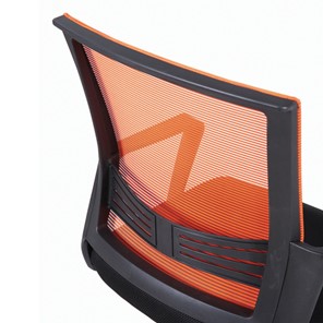 Кресло компьютерное Brabix Balance MG-320 (с подлокотниками, комбинированное черное/оранжевое) 531832 в Новом Уренгое - предосмотр 8