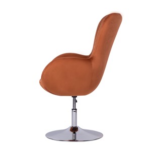 Кресло компьютерное Беннет-1, Микровелюр оранжевый в Салехарде - предосмотр 2