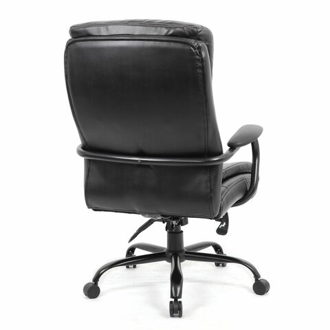 Кресло компьютерное Brabix Premium Heavy Duty HD-004 (экокожа, черное) 531942 в Салехарде - изображение 3