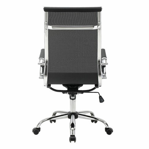 Кресло компьютерное Brabix Line EX-530 (хром, сетка, черное) 531846 в Надыме - изображение 3