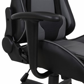 Компьютерное кресло Brabix GT Racer GM-100 (две подушки, экокожа, черное/серое) 531926 в Салехарде - предосмотр 9
