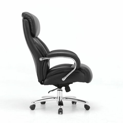 Компьютерное кресло Brabix Premium Pride HD-100 (натуральная кожа, черное) 531940 в Надыме - изображение 1