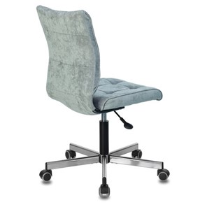 Кресло офисное Brabix Stream MG-314 (без подлокотников, пятилучие серебристое, ткань, серо-голубое) в Салехарде - предосмотр 2