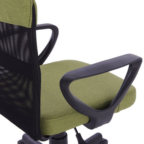 Офисное кресло Brabix Jet MG-315 (с подлокотниками, зеленое) 531841 в Надыме - изображение 6