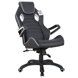 Компьютерное кресло Brabix Techno Pro GM-003 (экокожа, черное/серое, вставки серые) в Салехарде - предосмотр 1