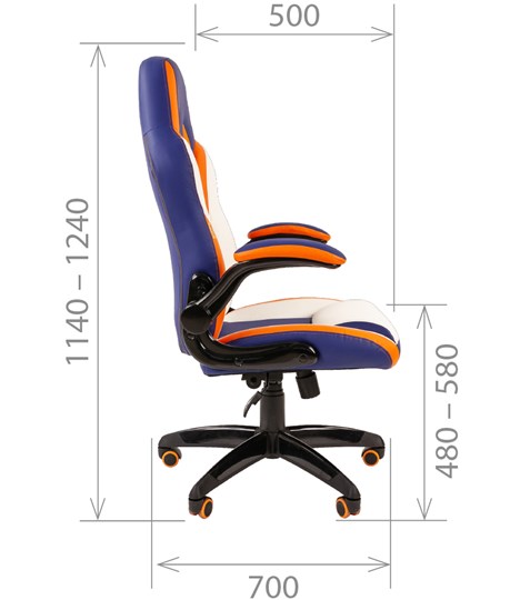 Офисное кресло CHAIRMAN GAME 15, MIXCOLOR в Тарко-Сале - изображение 5