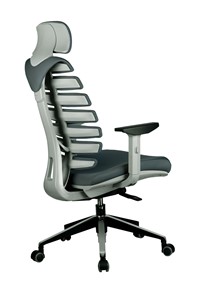 Офисное кресло Riva Chair SHARK (Серый/серый) в Салехарде - предосмотр 3