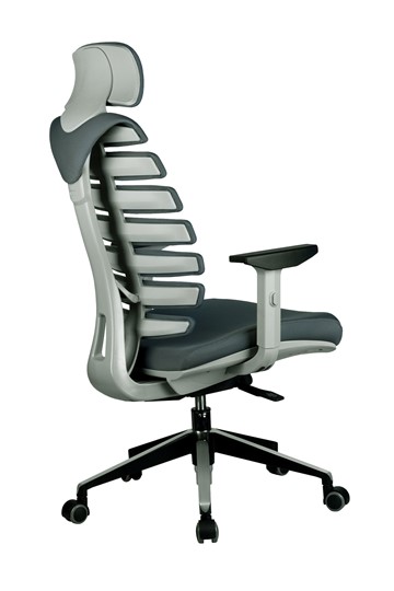 Офисное кресло Riva Chair SHARK (Серый/серый) в Салехарде - изображение 3
