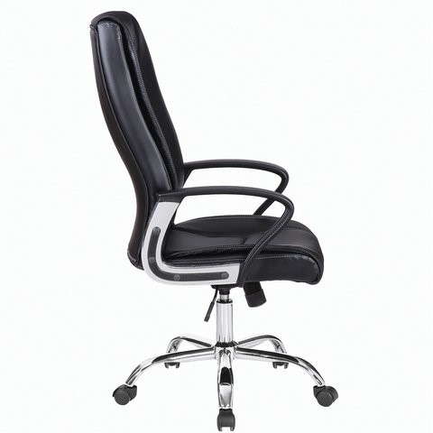 Офисное кресло Brabix Forward EX-570 (хром, экокожа, черное) 531837 в Салехарде - изображение 1