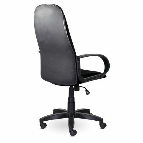 Офисное кресло Brabix Praktik EX-279 (ткань/кожзам, черное) в Салехарде - изображение 3