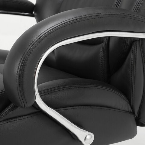 Компьютерное кресло Brabix Premium Pride HD-100 (натуральная кожа, черное) 531940 в Надыме - изображение 6