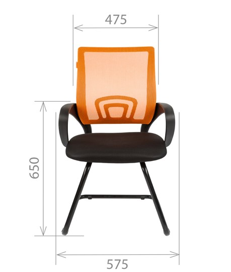 Компьютерное кресло CHAIRMAN 696V, цвет оранжевый в Салехарде - изображение 1