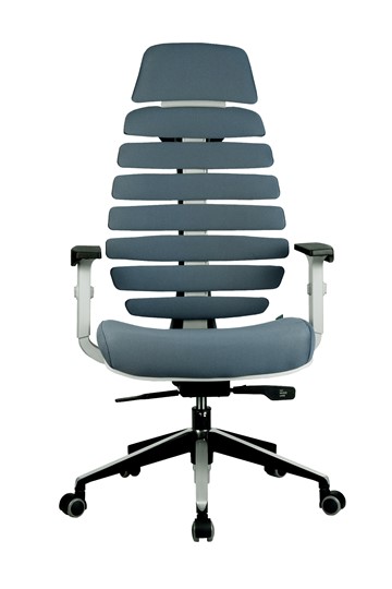 Офисное кресло Riva Chair SHARK (Серый/серый) в Салехарде - изображение 1