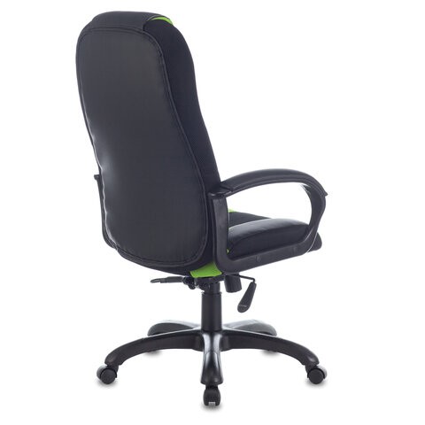 Компьютерное кресло Brabix Premium Rapid GM-102 (экокожа/ткань, черное/зеленое) в Салехарде - изображение 2
