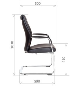 Кресло офисное CHAIRMAN Vista V Экокожа премиум черная в Муравленко - предосмотр 2