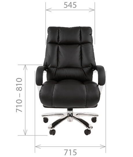 Компьютерное кресло CHAIRMAN 405 черное нат.кожа/экокожа в Салехарде - изображение 3