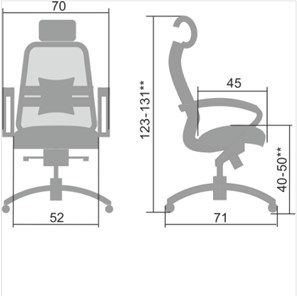 Офисное кресло Samurai S-2.04, серый в Салехарде - предосмотр 4