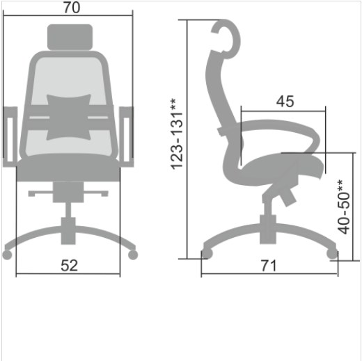 Офисное кресло Samurai S-2.04, серый в Салехарде - изображение 4
