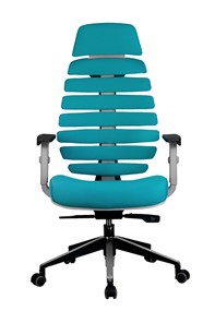 Кресло Riva Chair SHARK (Лазурный/серый) в Салехарде - предосмотр 1