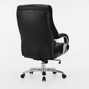 Кресло офисное Brabix Premium Bomer HD-007 (рециклированная кожа, хром, черное) в Салехарде - предосмотр 2