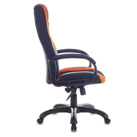 Компьютерное кресло Brabix Premium Rapid GM-102 (экокожа/ткань, черно/оранжевое) в Салехарде - изображение 1