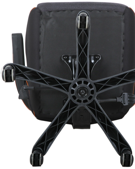 Кресло Brabix Techno Pro GM-003 (ткань, черное/серое, вставки оранжевые) в Салехарде - изображение 5