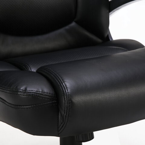 Офисное кресло Brabix Premium Favorite EX-577 (пружинный блок, рециклированная кожа, черное) 531934 в Салехарде - изображение 8