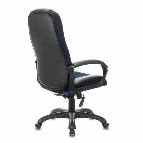 Компьютерное кресло Brabix Premium Rapid GM-102 (экокожа/ткань, черное/синее) 532106 в Салехарде - изображение 2
