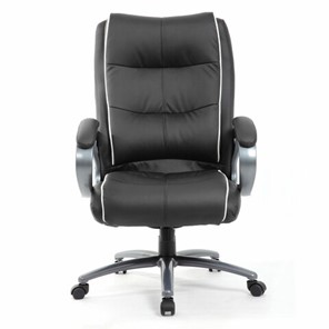 Офисное кресло Brabix Premium Strong HD-009 (экокожа черная, ткань серая) в Салехарде - предосмотр 4