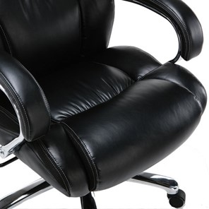 Кресло компьютерное Brabix Premium Status HD-003 (рециклированная кожа, хром, черное) 531821 в Надыме - предосмотр 6