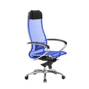 Кресло офисное Samurai S-1.04, синий в Салехарде - предосмотр 3