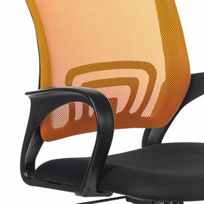 Кресло Brabix Fly MG-396 (с подлокотниками, сетка, оранжевое/черное) в Салехарде - предосмотр 4