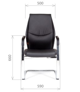 Кресло офисное CHAIRMAN Vista V Экокожа премиум черная в Губкинском - предосмотр 1